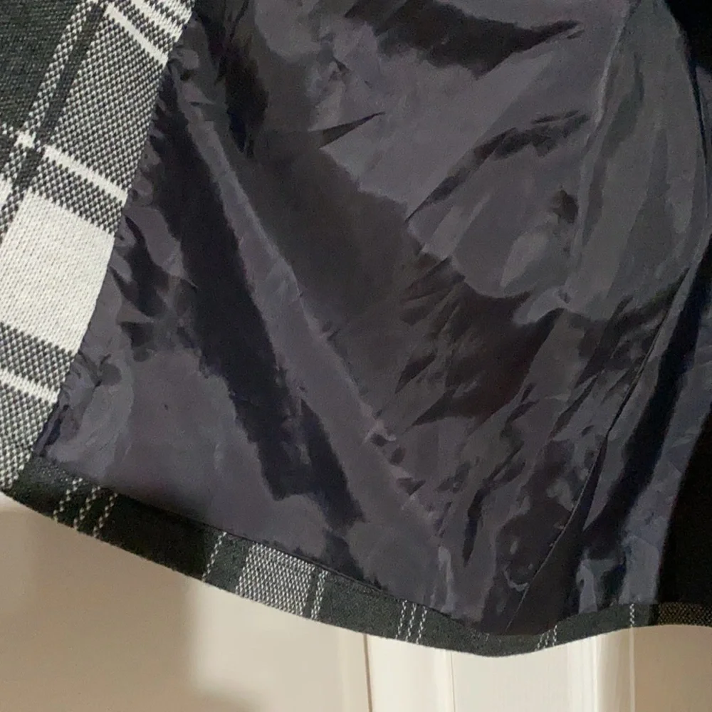 Mixit Black & White Plaid Coat Sz XL